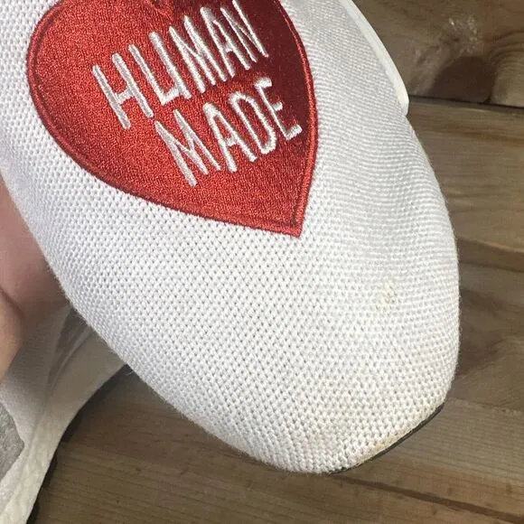 RARE Mens Size 13.5 Adidas NMD Human Race Pharrell “Human Made White Red” EF7223