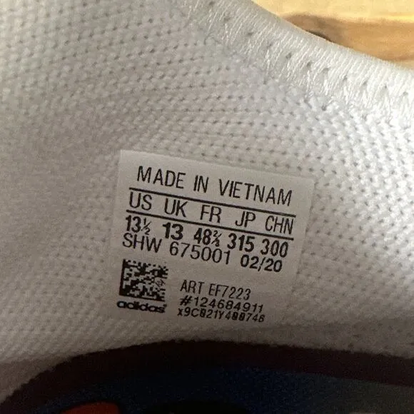 RARE Mens Size 13.5 Adidas NMD Human Race Pharrell “Human Made White Red” EF7223