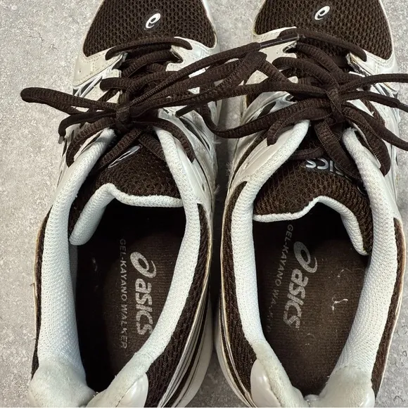 Rare Vintage Y2K ASICS Gel-Kayano Walker in chocolate brown &amp; silver size 8