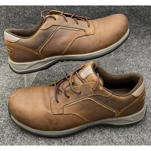 Red Wing Shoes Mens Size US 11.5 Comfort 6708 Pro Safety Toe Brown Leather ASTM