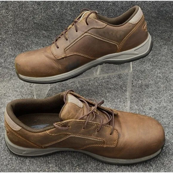 Red Wing Shoes Mens Size US 11.5 Comfort 6708 Pro Safety Toe Brown Leather ASTM