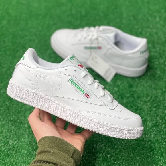 Reebok Club C 85 Low Mens Sportswear Shoes White 100000155 NEW Multi Sz