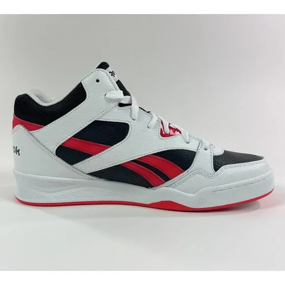 Reebok Galaxy1 White Black Red Mid Basketball Shoes Sneakers AR30109