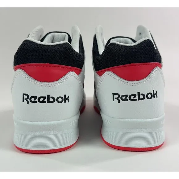 Reebok Galaxy1 White Black Red Mid Basketball Shoes Sneakers AR30109
