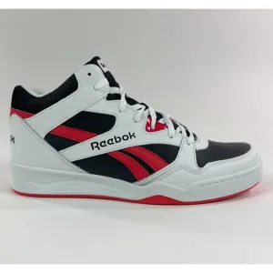Reebok Galaxy1 White Black Red Mid Basketball Shoes Sneakers AR30109
