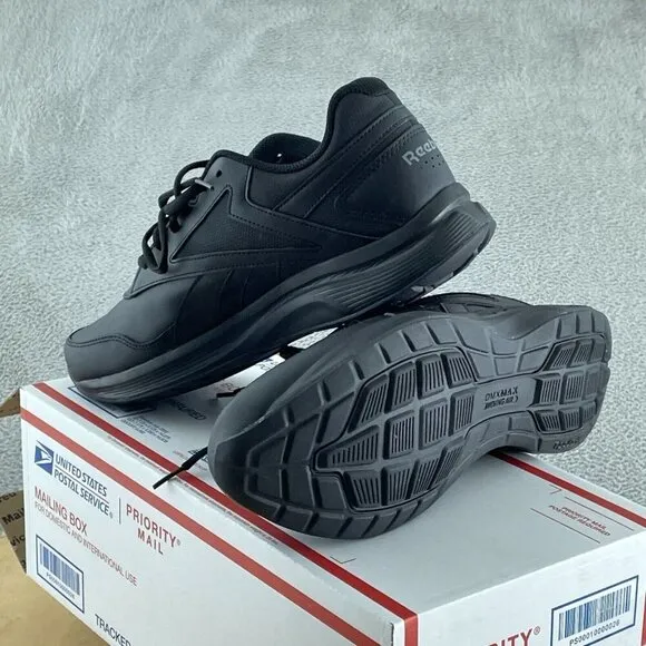 Reebok Men's Walk Ultra 7 DMX Max Shoe, Black/Grey/Royal, 9.5 S019