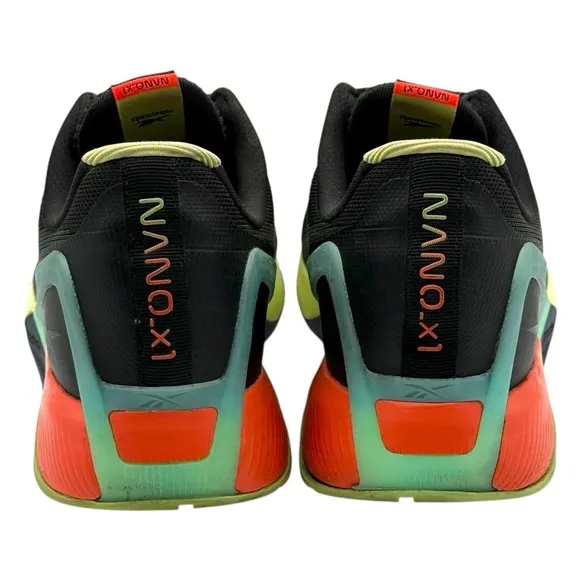 Reebok Nano X1 Men's Size 13 Training Shoes Black Multi FX3241 CrossFit Gym Lift