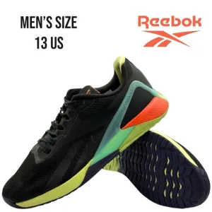 Reebok Nano X1 Men's Size 13 Training Shoes Black Multi FX3241 CrossFit Gym Lift