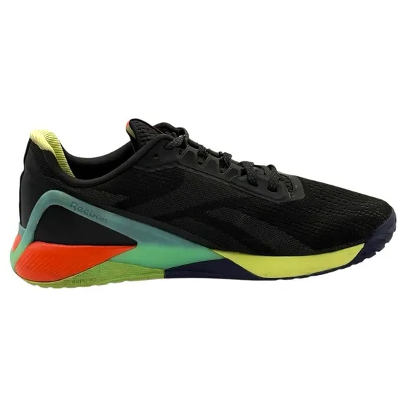 Reebok Nano X1 Men's Size 13 Training Shoes Black Multi FX3241 CrossFit Gym Lift