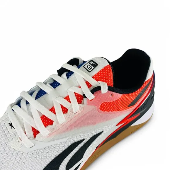 Reebok Nano X3 Mismatched White Red Blue Men's Training Shoes 100073363