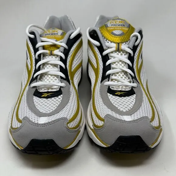Reebok Premier Pump Paris Mens 12 Gold Black Silver Trainers Running Shoes