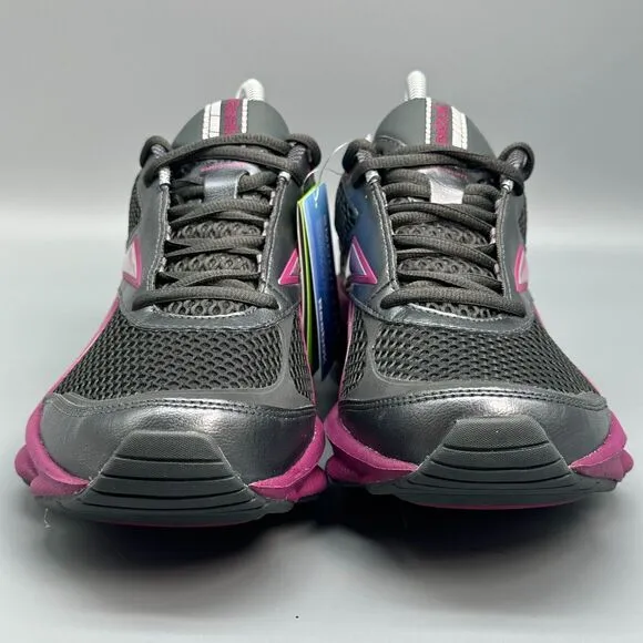 Reebok Runtone Womens 8.5 Black Purple Athletic Sneakers Lace-Up Low Top NWT NEW