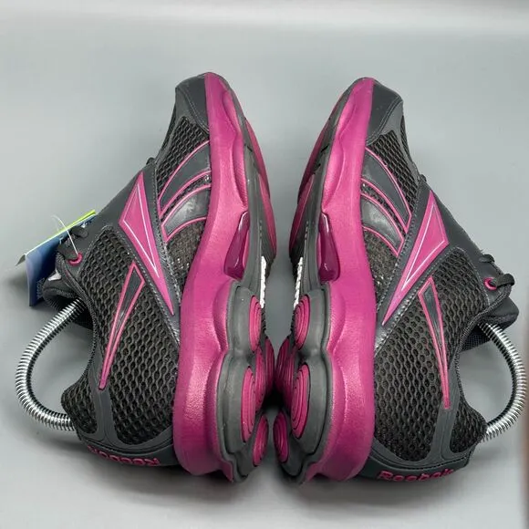 Reebok Runtone Womens 8.5 Black Purple Athletic Sneakers Lace-Up Low Top NWT NEW