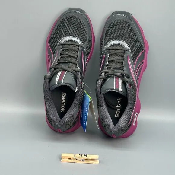 Reebok Runtone Womens 8.5 Black Purple Athletic Sneakers Lace-Up Low Top NWT NEW