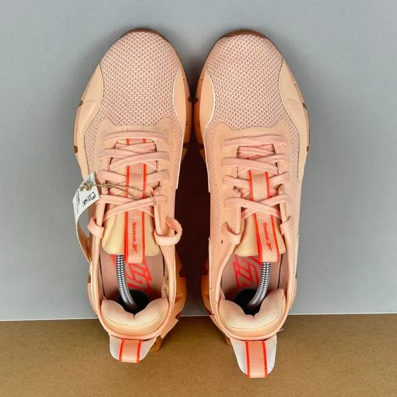 Reebok Zig Dynamica Athletic Running Shoes Womens 9.5 Aura Orange Low Top