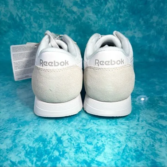 Reebok Classic Nylon White Egret Men’s Low Top Athletic Shoes