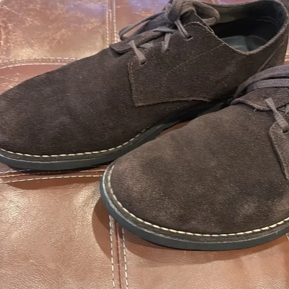 Rockport Ediprene Suede leather brown shoes by Adidas Size 11.5 Comfort Tech