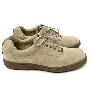 Rockport Lace Up Leather Shoes Stone Taupe Cream M4204 Comfort Ankle Size 10