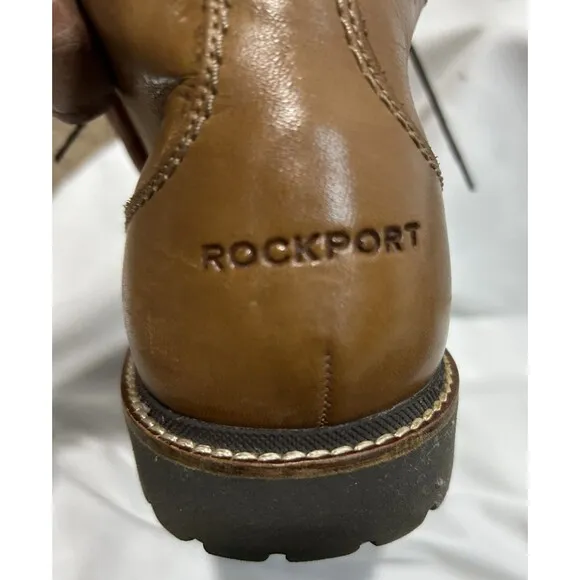 RockPort Leather Shoes Mens 11.5 W Brown TruTech Lightweight Shock Absorbing