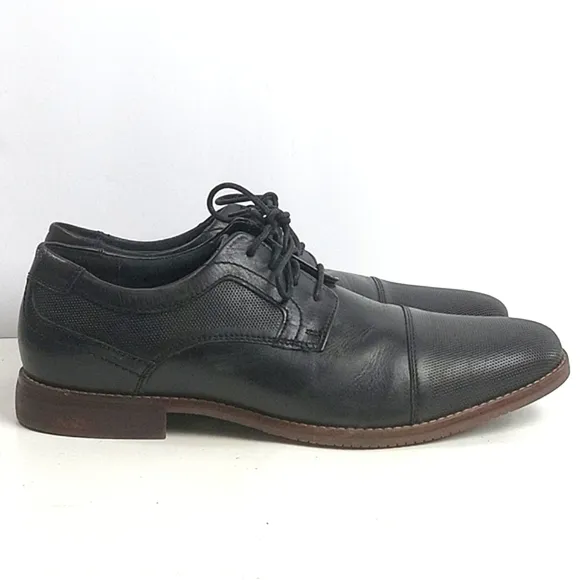 Rockport Leather truTECH Style Purpose Cap Toe Blucher Lace-up Oxford Sh…