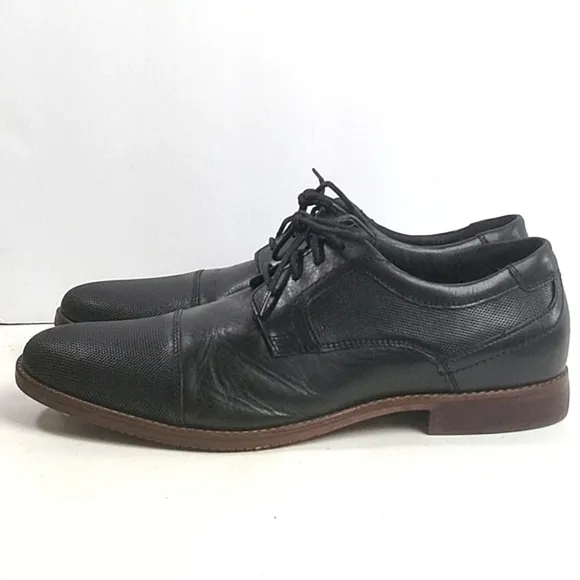 Rockport Leather truTECH Style Purpose Cap Toe Blucher Lace-up Oxford Sh…