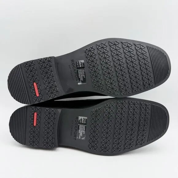 Rockport Mens Taylor Slip-On Loafers US 10.5 XWIDE Black Leather Waterproof NIB