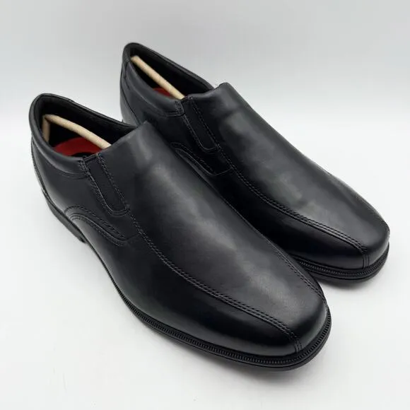 Rockport Mens Taylor Slip-On Loafers US 10.5 XWIDE Black Leather Waterproof NIB