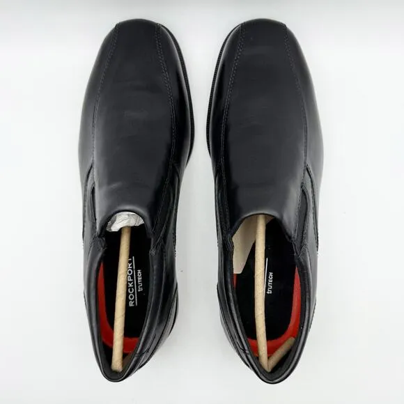 Rockport Mens Taylor Slip-On Loafers US 10.5 XWIDE Black Leather Waterproof NIB