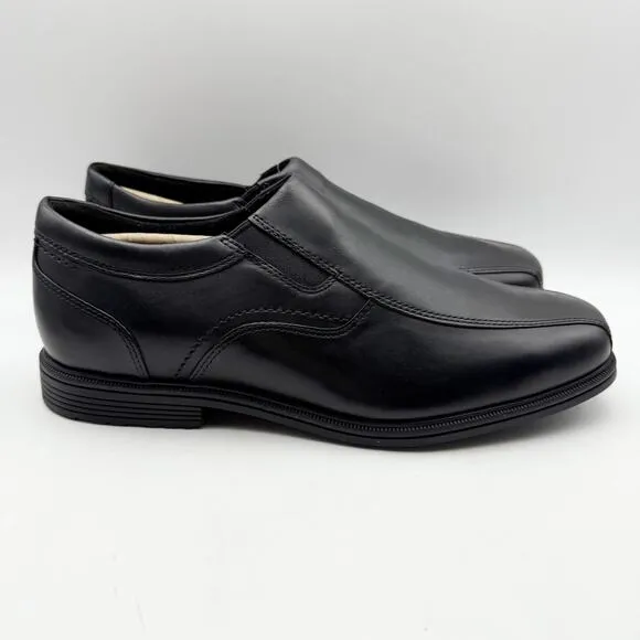 Rockport Mens Taylor Slip-On Loafers US 10.5 XWIDE Black Leather Waterproof NIB