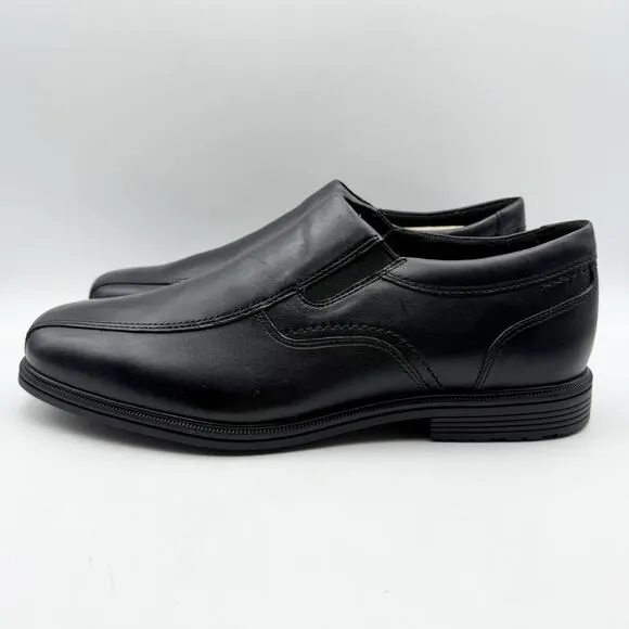Rockport Mens Taylor Slip-On Loafers US 10.5 XWIDE Black Leather Waterproof NIB