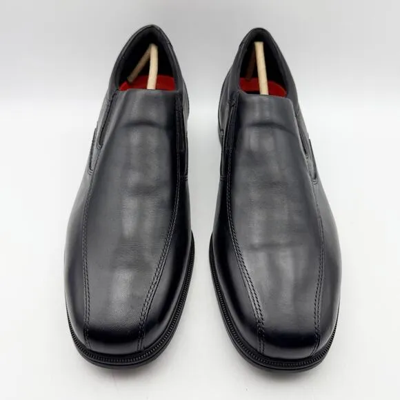 Rockport Mens Taylor Slip-On Loafers US 10.5 XWIDE Black Leather Waterproof NIB