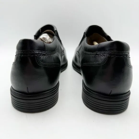 Rockport Mens Taylor Slip-On Loafers US 10.5 XWIDE Black Leather Waterproof NIB