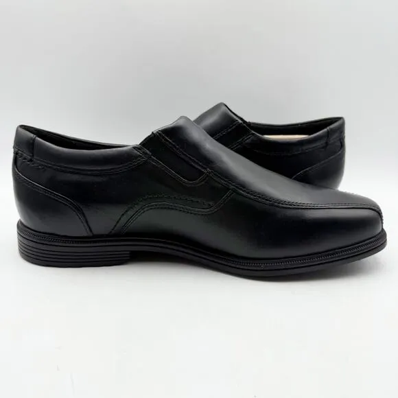 Rockport Mens Taylor Slip-On Loafers US 10.5 XWIDE Black Leather Waterproof NIB