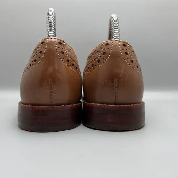 Rockport Tan Stylepurpose Leather Upper Wingtip Derby Dress Shoes Mens 7M