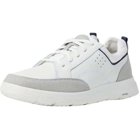 Rockport Truflex &quot;Clayden&quot; lace up sneaker men sz 11.5 white
