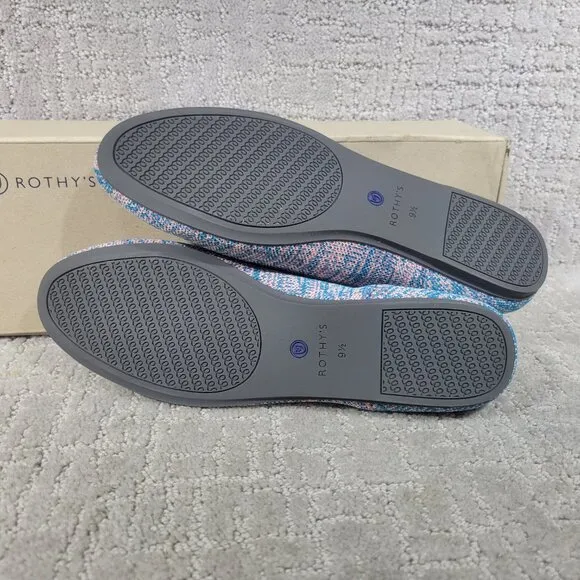 Rothy's The Loafer Turquoise Melange Slip On Shoes Womens Size US 11, 11.5