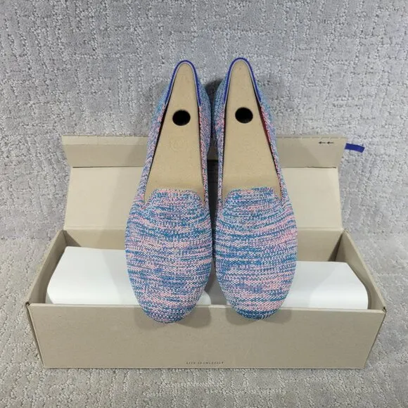 Rothy's The Loafer Turquoise Melange Slip On Shoes Womens Size US 11, 11.5