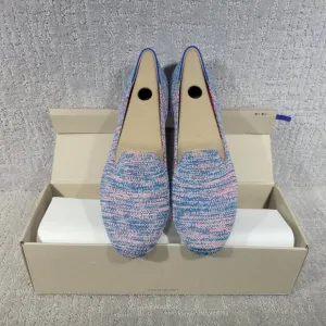 Rothy's The Loafer Turquoise Melange Slip On Shoes Womens Size US 11, 11.5