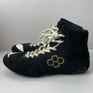 Rudis  Wrestling Shoes Black Gold Men's Size 10.5