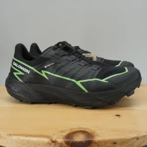 Salomon Thundercross GTX Mens Size 8.5 Shoes Black Green Gore Tex Waterproof NEW
