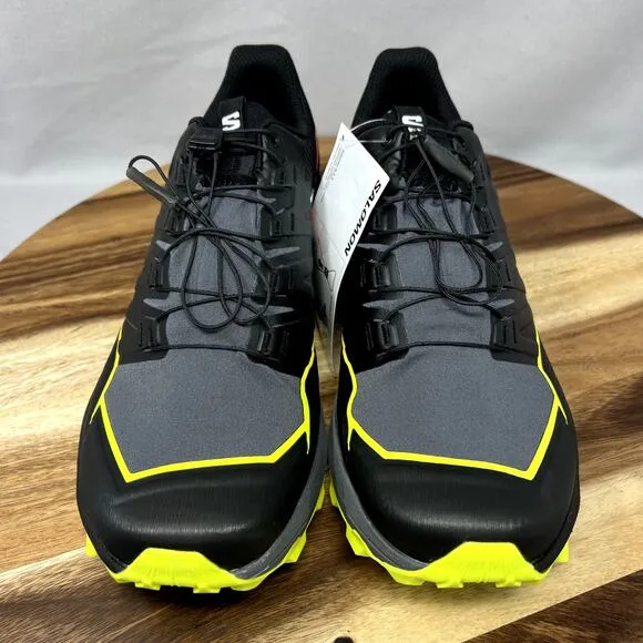 Salomon Thundercross Men's 10.5 (EU 44 2/3) Black Green Hiking Waterproof Shoes