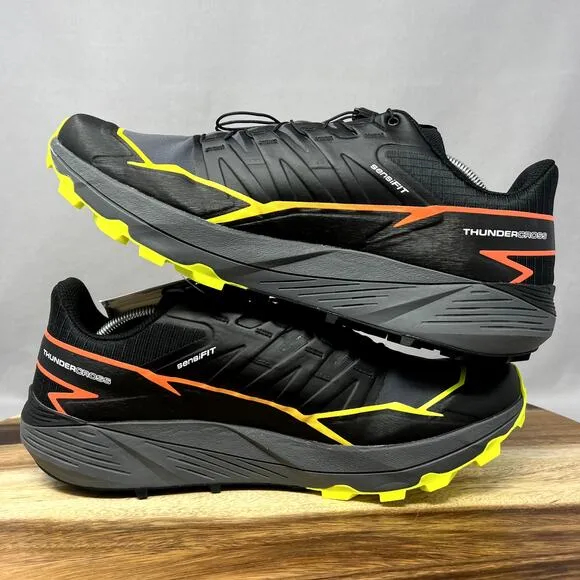 Salomon Thundercross Men's 10.5 (EU 44 2/3) Black Green Hiking Waterproof Shoes
