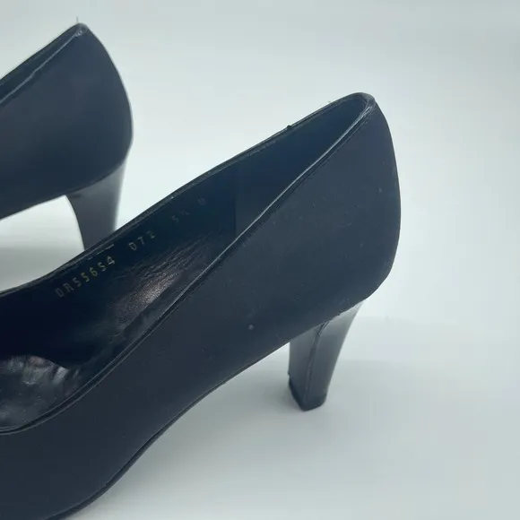 Salvatore Ferragamo Pumps Bow Detail Black Heels Classic Shoes 5.5 B