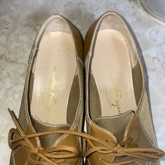 Salvatore Ferragamo Skipper Lace Up Shoe sz 8.5