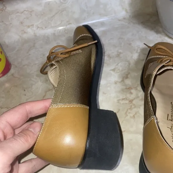 Salvatore Ferragamo Skipper Lace Up Shoe sz 8.5