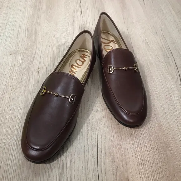 Sam Edelman Women’s  7.5 Loraine Bit Terazzo Brown Elegant Leather Loafers NWT