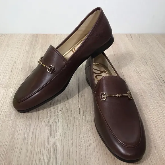 Sam Edelman Women’s  7.5 Loraine Bit Terazzo Brown Elegant Leather Loafers NWT