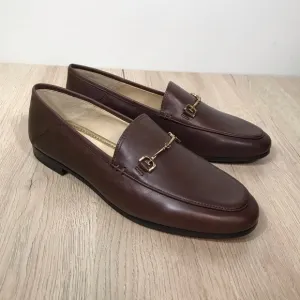 Sam Edelman Women’s  7.5 Loraine Bit Terazzo Brown Elegant Leather Loafers NWT