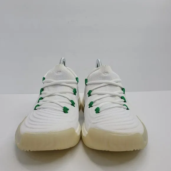 Sample Adidas SM Crazy Exp Low Christmas Mens Shoes White Green AQ0373 US Size 9