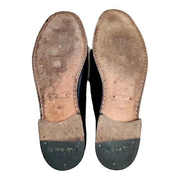 Sandro Moscoloni Genuine Lizard Loafer, Made in Spain, Black, Size 10